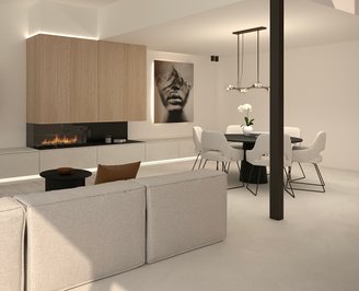 interieur, moderne woning, warm gezellig interieur, villa, high-end interior